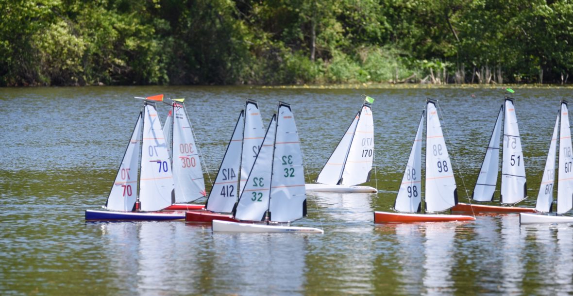 model sailboat racing